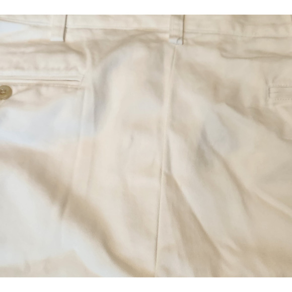 Polo Ralph Lauren Pants Men's 36x30 White Cream Khaki Chino Flat Front Preston - Picture 3 of 13